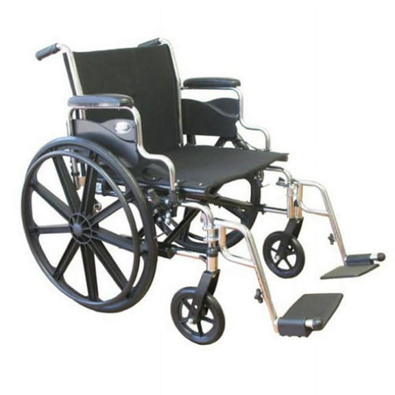 Karman Healthcare KN-922W Bariatric Wheelchair-Silver Vein