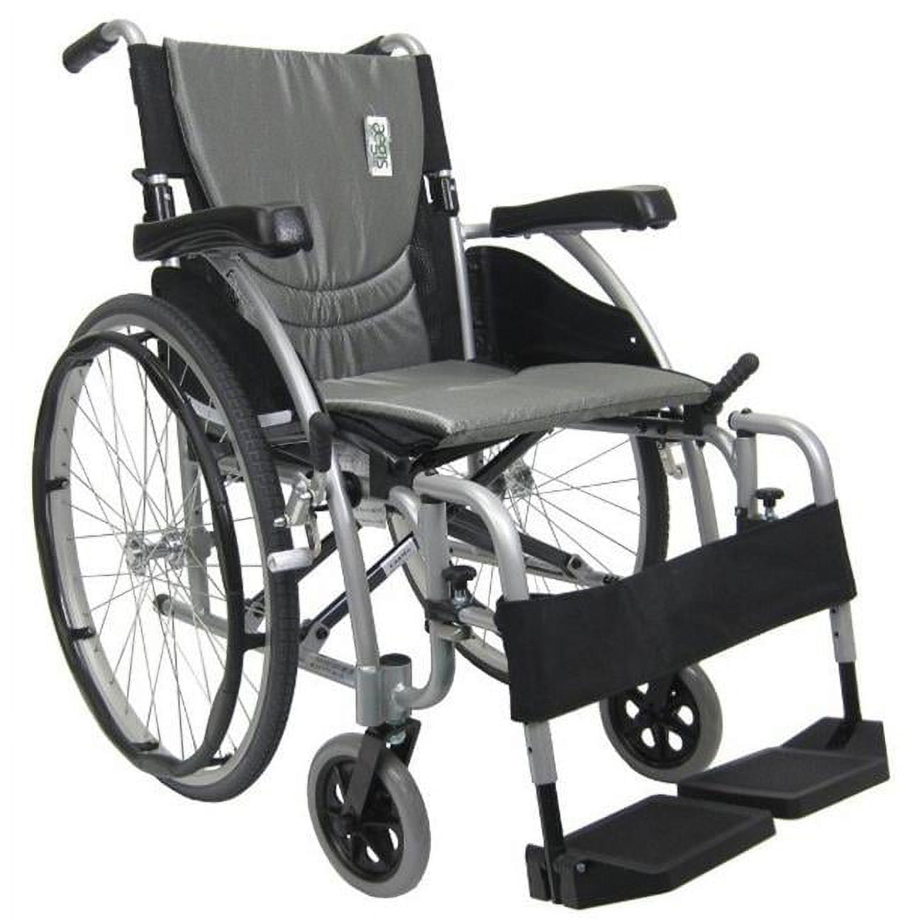 Karman Healthcare SErgo 125 18 in. seat Ergonomic Wheelchair with Flip