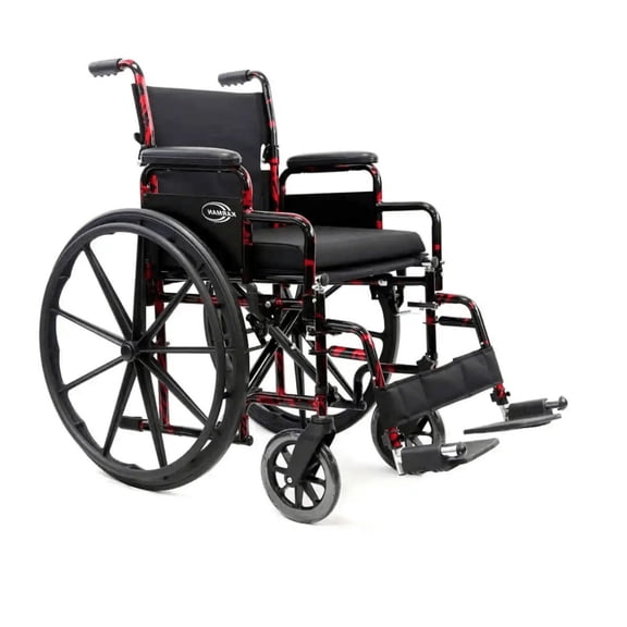 Karman LT-770Q Red Streak Lightweight Wheelchair