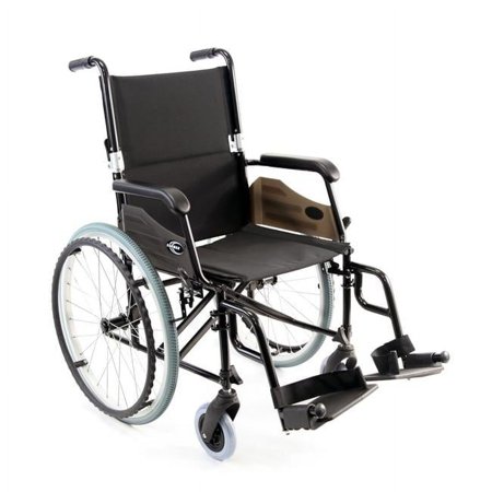 Karman LT-990-BK 18 in. 24 lbs Seat Wheelchair with Quick Release Axles, Black