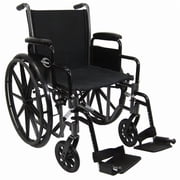 Karman Light Weight Wheelchair with Elevating Legrests in 18" Seat and Removable Footrests