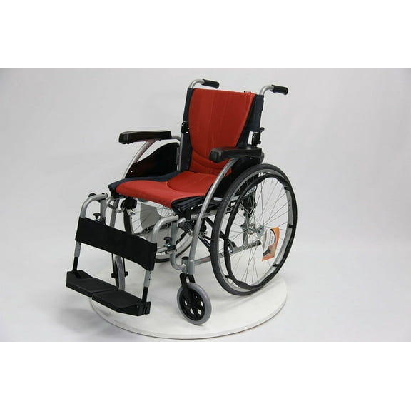 Karman S-125 Ergonomic Ultra Lightweight Manual Wheelchair, Pearl Silver, 16" Seat Width