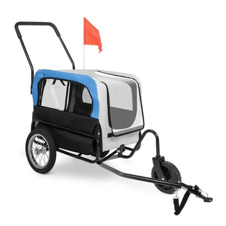 Karmas Product 2-Wheeled All-Terrain Dog Stroller with 360-Degree Swivel Wheels, Black