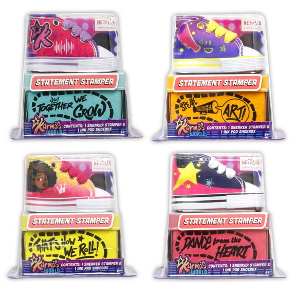 Karmas World Statement Activity Rubber Stamp Set, 1 Sneaker Stampers, for Ages 3+