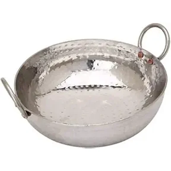 Karmbhumi Sandwich Bottom Heavy Stainless Steel Kadhai Cookware (3000ml(14 No.))