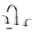 thumbnail image 1 of Karmel Double Handle Polished Chrome Widespread Bathroom Faucet with Drain Assembly with Overflow, 1 of 1