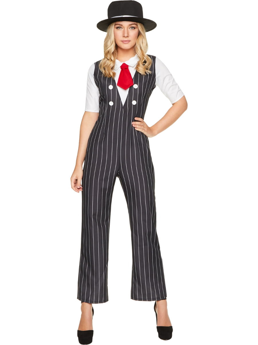 Karnival Costumes 1920s Gangster Girl Mob Boss Women's Costume XLarge