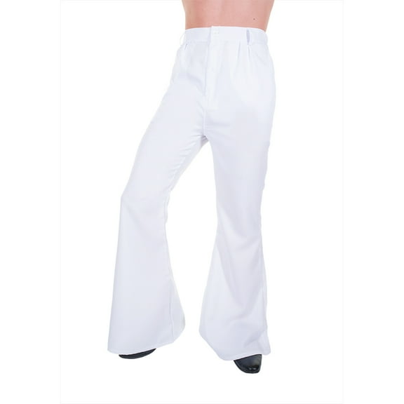 Karnival Costumes 70s White Disco Men's Costume Pants Large 42-44