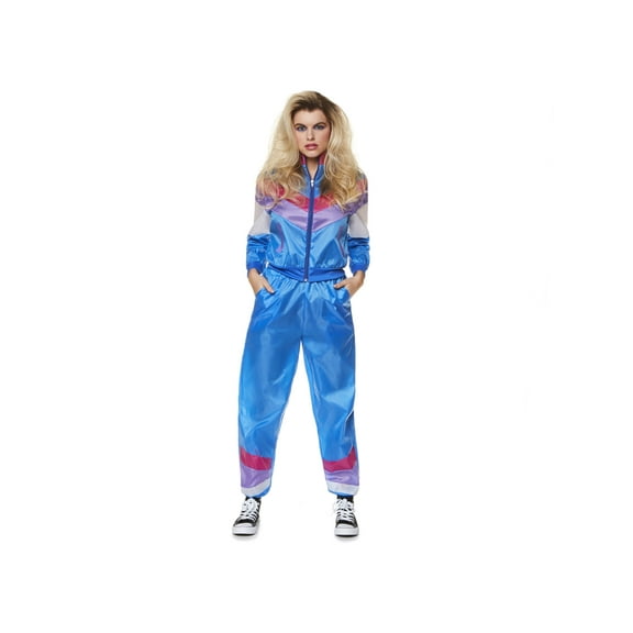 80s Blue Shell Suit Women's Costume X-Small 2-4