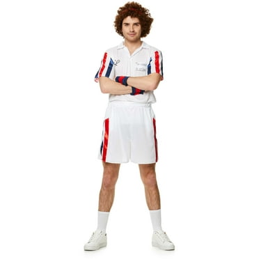 Karnival Costumes 80s Tennis Player Men's Costume Small 34-36