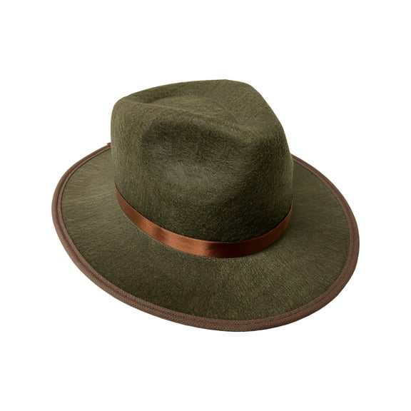 Karnival Costumes Adult's Classic Detective Brown Fedora Costume Accessory