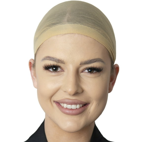 Adult's Beige Wig Cap Costume Accessory