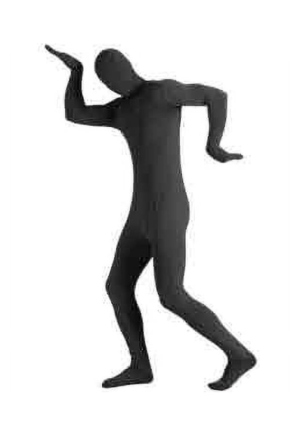 Basic Black Spirit Bodysuit Men's Costume X-Large 46-48