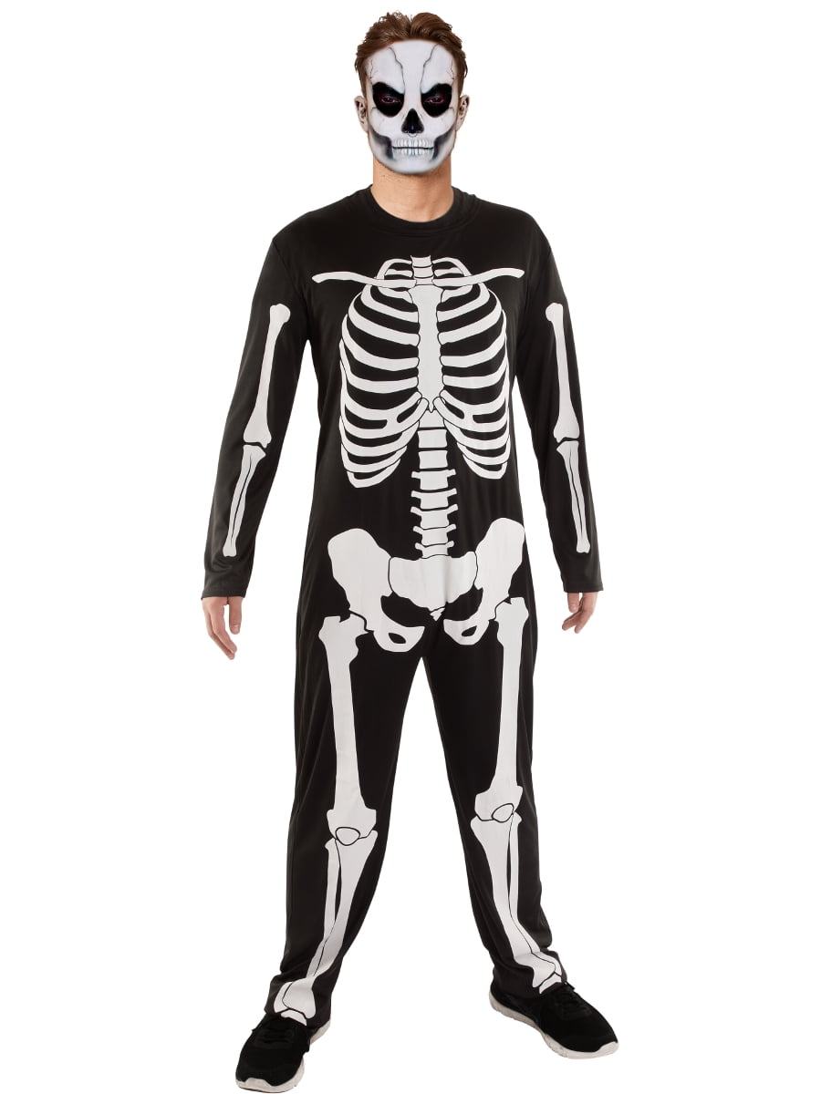 Karnival Costumes Basic Skeleton Jumpsuit Men's Costume Small 3436