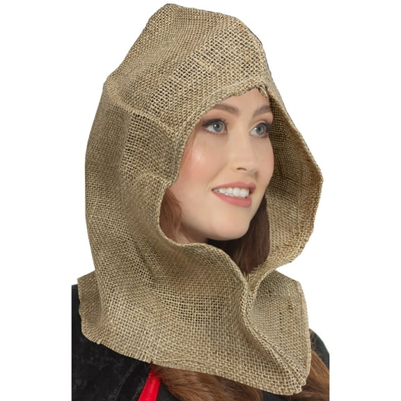 Karnival Costumes Burlap Cowl Costume Accessory