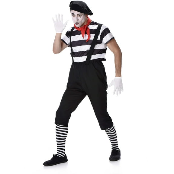 Karnival Costumes Classic Mime Artist Men's Costume Small 34-36