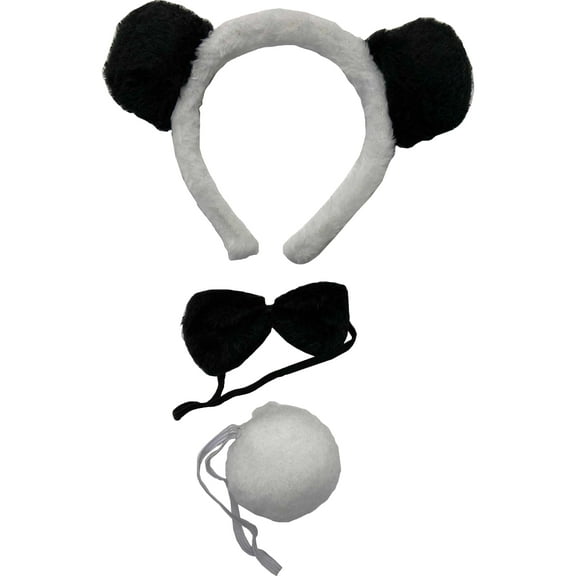 Karnival Costumes Fancy Panda Bear Animal Costume Accessory Set