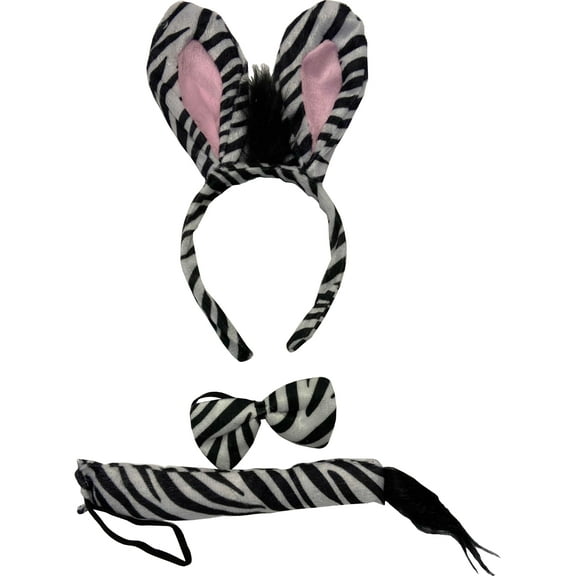 Karnival Costumes Fancy Zebra Animal Costume Accessory Set