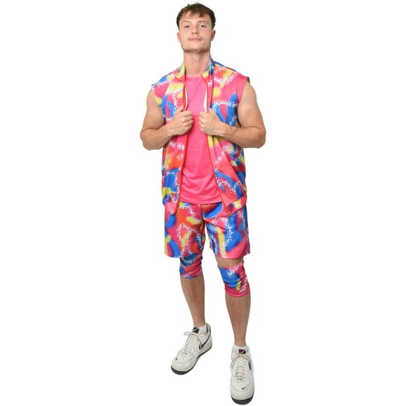 Karnival Costumes Handsome 80s Doll Beach Rollerblading Outfit Men's Costume Large 42-44