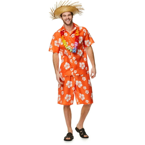 Karnival Costumes Hawaiian Luau Guy Men's Costume Medium 38-40