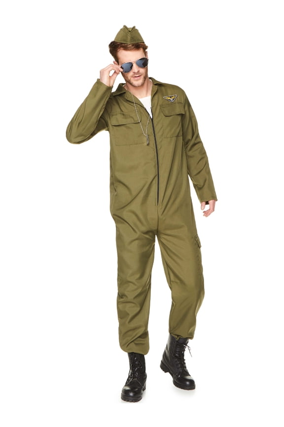 High Flying Air Fighter Pilot Men's Costume Large 42-44