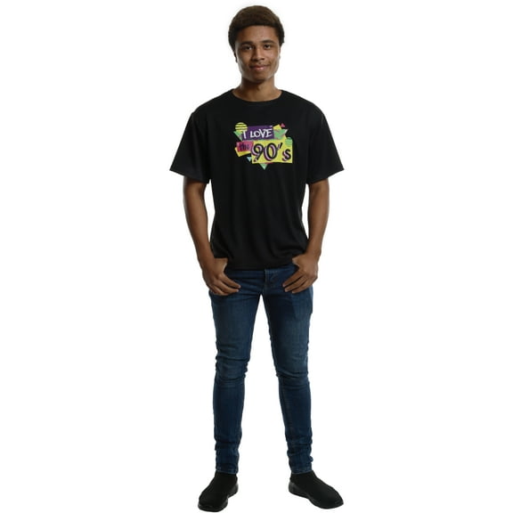 Karnival Costumes I Love The 90s Men's Costume Black Shirt Small 34-36