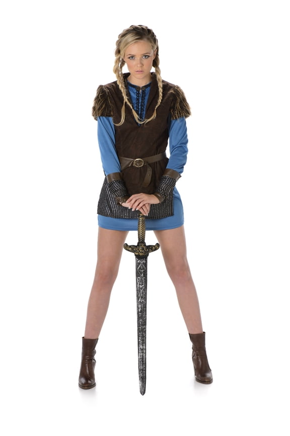 Viking Warrior Shield Maiden Women's Costume Small 6-8
