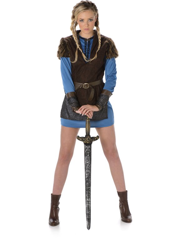 Viking Warrior Shield Maiden Women's Costume X-Large 18-20