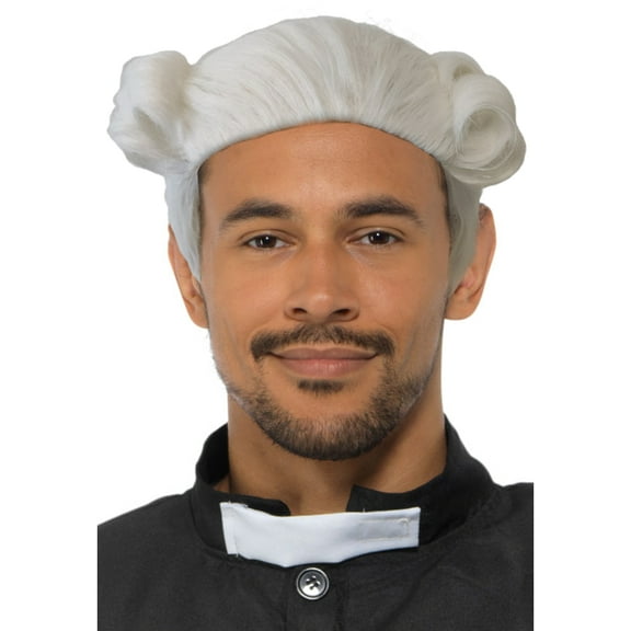 Karnival Costumes White Colonial Legislator Wig Costume Accessory