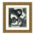 thumbnail image 1 of Karol Hiller 12x13 Gold Ornate Wood Frame and Double Matted Museum Art Print Titled - Heliographic Composition (XXIX) (1936 - 1937), 1 of 4