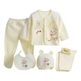 thumbnail image 1 of Karoyedx Baby Boy'S Clothing Newborn Baby Boy Girl Clothes Unisex Infant Romper Pants Set Hat Outfits Yellow Size,0-3 Months, 1 of 7