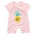 thumbnail image 1 of Karoyedx Baby Boy Summer Romper Baby Cotton Romper Boys Short Sleeve One-Piece Jumpsuit Girls Bodysuits Summer Clothes Outfits Pink Size,18-24 Months, 1 of 4