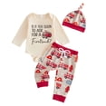 thumbnail image 1 of Karoyedx Baby Boys Winter Clothes Infant Firetruck Baby Boy Clothes Newborn Firefighter Outfit 3Pcs Infant Boy Clothes Beige Size,12-18 Months, 1 of 6