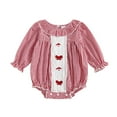 thumbnail image 1 of Karoyedx Baby Dress Girls Long Sleeved Romper With Comfortable Soft And Fashionable Christmas Print Baby Romper Red Size,0-3 Months, 1 of 5