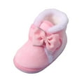 thumbnail image 1 of Karoyedx Baby Girl Newborm Winter Boots Baby Boots Infant Toddler Boys Girls Ankle Booties Little Kids Winter Shoes for Indoor Outdoor Walking Warm Shoes Pink Size,4, 1 of 9