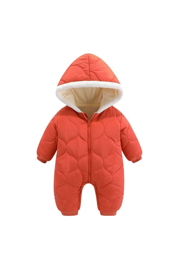 Baby Jumpsuit Baby Girl Clothes Preemie Newborn Coming Home Fall Winter Outfit Knit Jumpsuit Ruffle Romper with Headband RD2 Size,12-18 Months