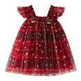 thumbnail image 1 of Karoyedx Birthday Dress for Girls Baby Girls Christmas Tulle Dress Sleeveless Dress Plaid Tutu Dress Toddler Xmas Party Princess Dress Brick Red Size,7-8 Years, 1 of 9