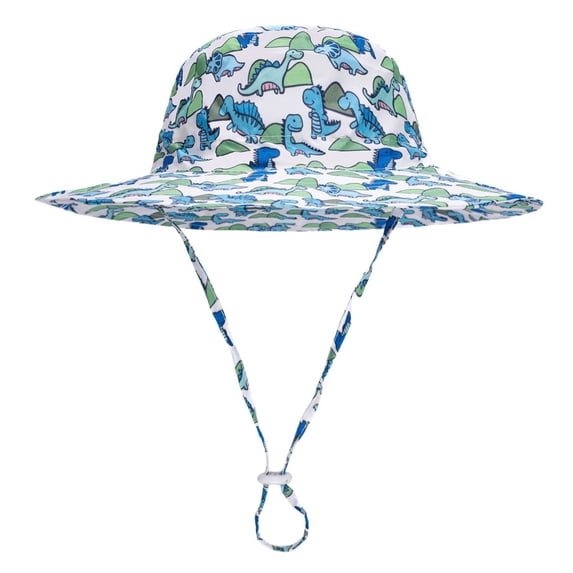Karoyedx Boys Bucket Hats Trendy Baby Sun Hat Kids Summer Sun Protection Toddler Bucket Hat Wide Brim Adjustable Beach Hats for Boys Girls Sky Blue Size,1-3 Years