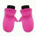 thumbnail image 1 of Karoyedx Boys Gloves Winter Toddler Mittens Water-proof Skiing Gloves Toddler Snow Gloves Kids Baby Winter Mittens For Girls Boys Hot Pink Size,One Size, 1 of 1