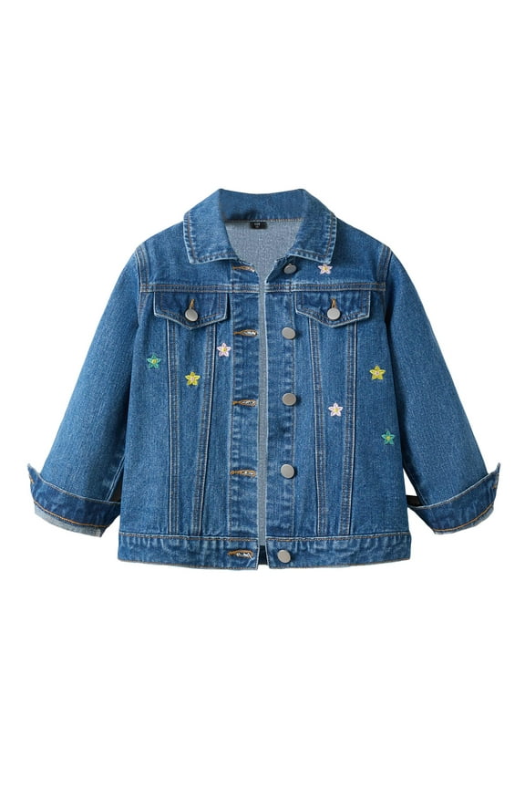 Boys' Outerwear Jackets & Coats Kids Varsity Jacket Boys Baseball Jacket Sports Outerwear Coat for Girls School Uniform Blue Size,3-4 Years