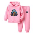 thumbnail image 1 of Karoyedx Boys Outfits Toddler Boy Clothes Outfits Long Sleeve Hoodie Sweatshirt Pants Set 2PCS Baby Boys Fall Winter Sweatsuit Pink Size,3-4 Years, 1 of 4