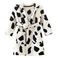 thumbnail image 1 of Karoyedx Boys Robe Toddler Baby Boys Girls Cartoon Bathrobe Cape Beach Towel Hoodie Robe Night-Robe Black Size,3-4 Years, 1 of 3