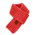 thumbnail image 1 of Karoyedx Boys Scarves Children's Scarves Men's Warm Scarves Girls' Thick Scarves Knitted Boys' And Girls' Baby Scarves Autumn And Winter Red Size,One Size, 1 of 4