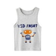 thumbnail image 1 of Karoyedx Boys Under Shirts Boys Tank Tops Athletic Sleeveless Crewneck T-Shirts Kids Undershirts Orange Size,10-11 Years, 1 of 3