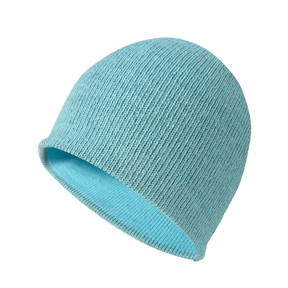 Karoyedx Boys Winter Hat Kids Winter Beanies Acrylic Knit Stretchy Beanies Caps for Boys and Girls Sky Blue Size,One Size
