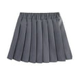 thumbnail image 1 of Karoyedx Cute Skirts for Girls Pleated Uniform Skirt with Shorts Athletic Tennis Skirts for Girls Toddler Skort Grey Size,17-18 Years, 1 of 9