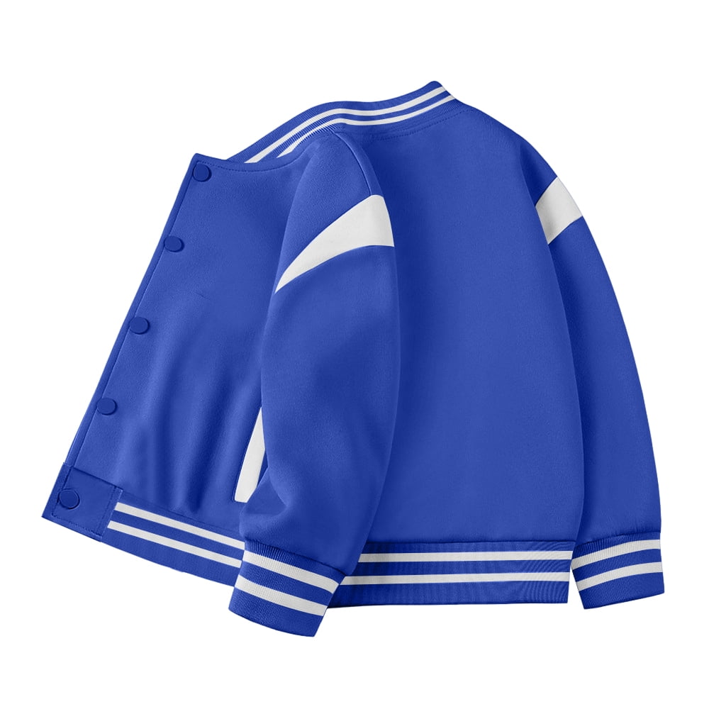 Karoyedx Girl Jackets Kids Varsity Jacket Toddler Boys Baseball Jacket Outfit Blue Size,11-12 Years