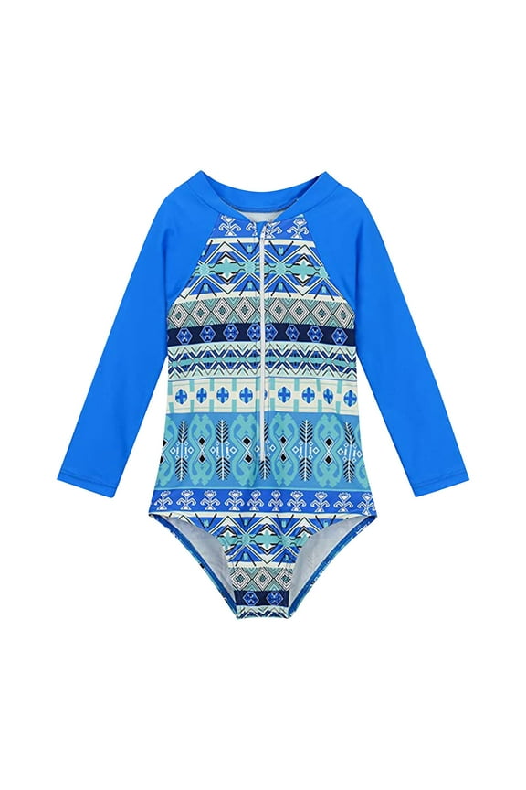 Girls Bathing Suit Girls One Piece Swimsuits Summer Beach Bathing Suit Cross Shoulder Strap Swimwear Blue Size,12-24 Months