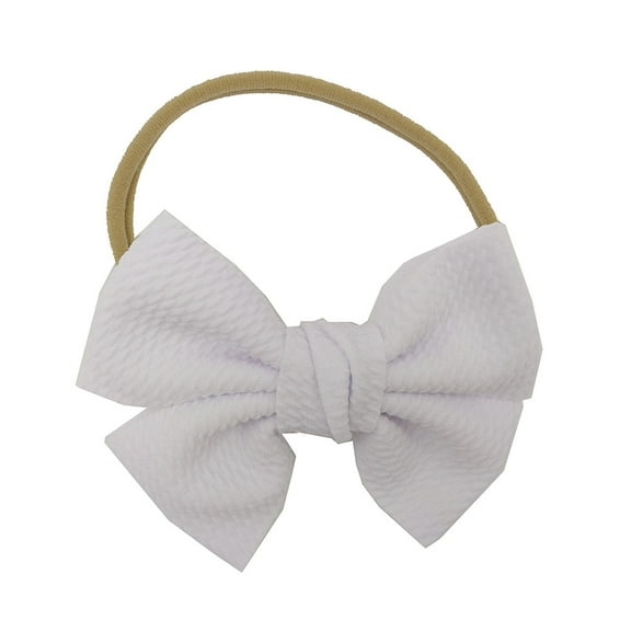 Karoyedx Infant Girl Headbands Toddler Baby Girls Headband Bowknot Hair Band For White Size,One Size