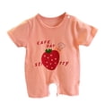 thumbnail image 1 of Karoyedx Newborn Summer Clothes Boy Newborn Infant Baby Boy Summer Outfit Sleeveless Romper Jumpsuit One Piece Clothes Pink Size,3-6 Months, 1 of 3